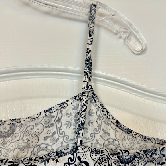 LOFT Outlet Blue White Camisole Tank Top Size L NWT - Picture 3 of 6